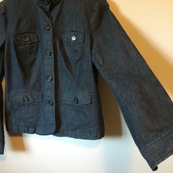Van Heusen Dark Blue Denim Jean Jacket - Picture 5 of 16